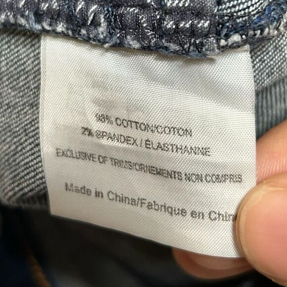 Tory Burch Cropped Skinny Denim Slim Medium Wash Jeans Womens Size 28 Blue - Picture 6 of 8